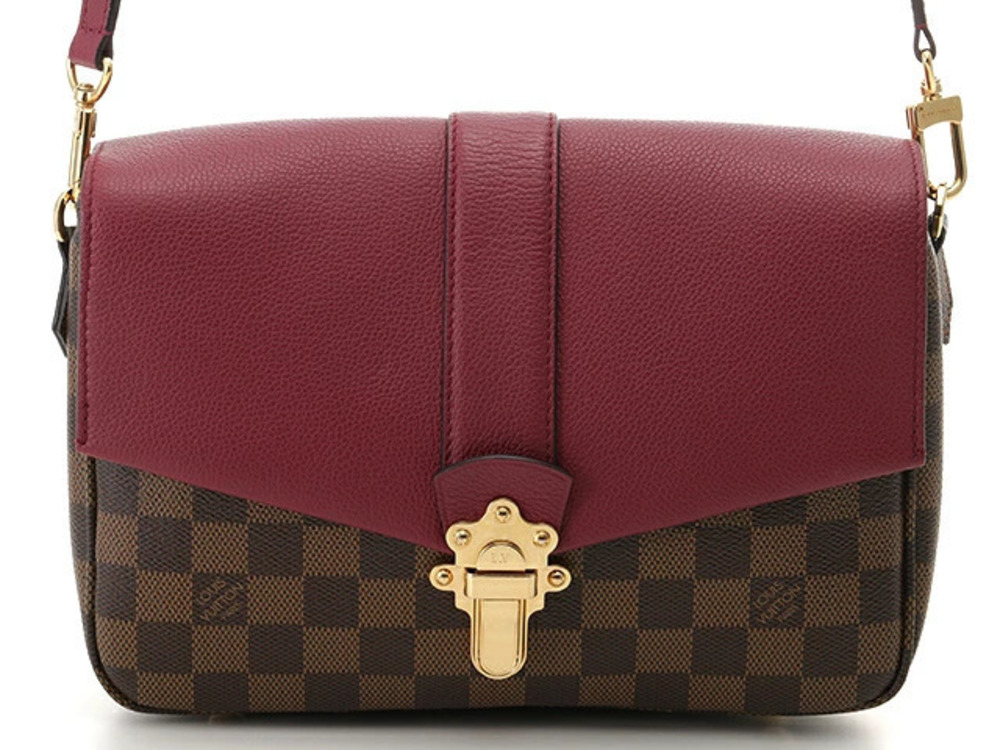 LOUIS VUITTON Clapton Damier Raisin Purple Shoulder Bag